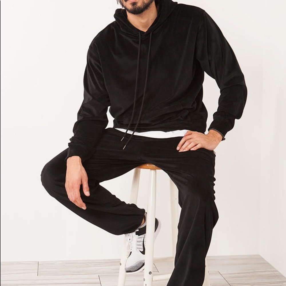 Oversized Velour Hoodie
